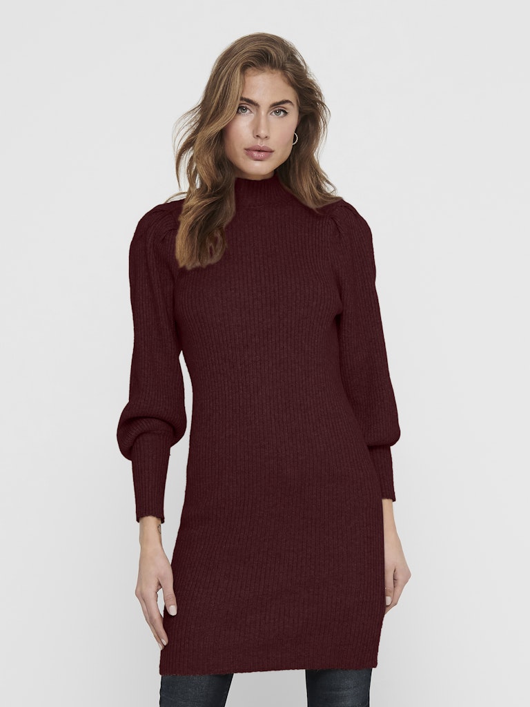 Onlkatia L/s Dress Knt Noos - Wijnrood