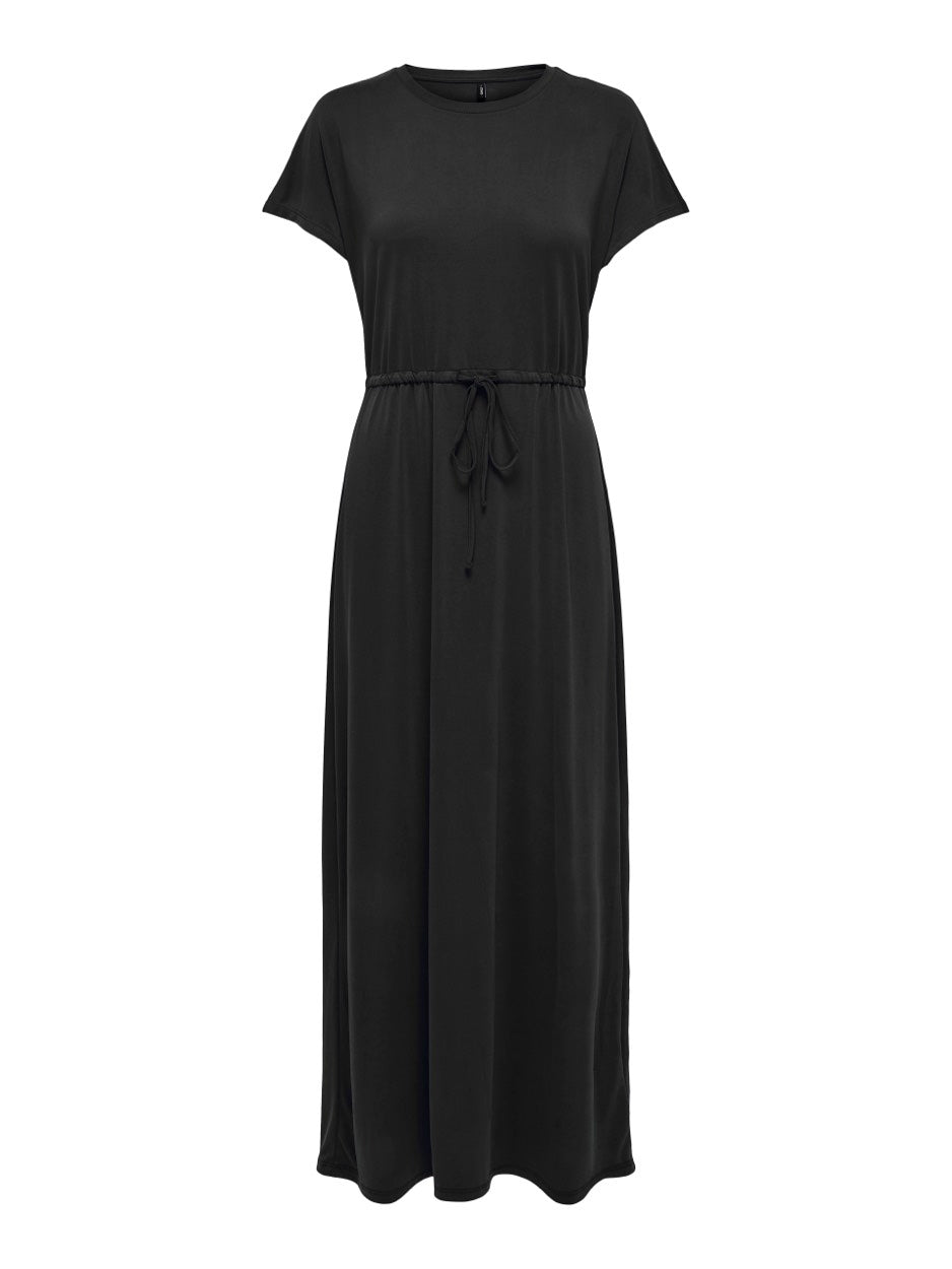 Onlhannah S/s Long Dress Jrs - Zwart