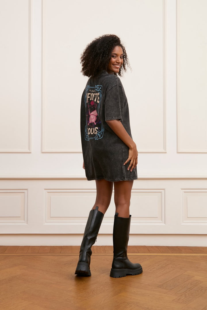 T-shirt Dress Roxy - Zwart