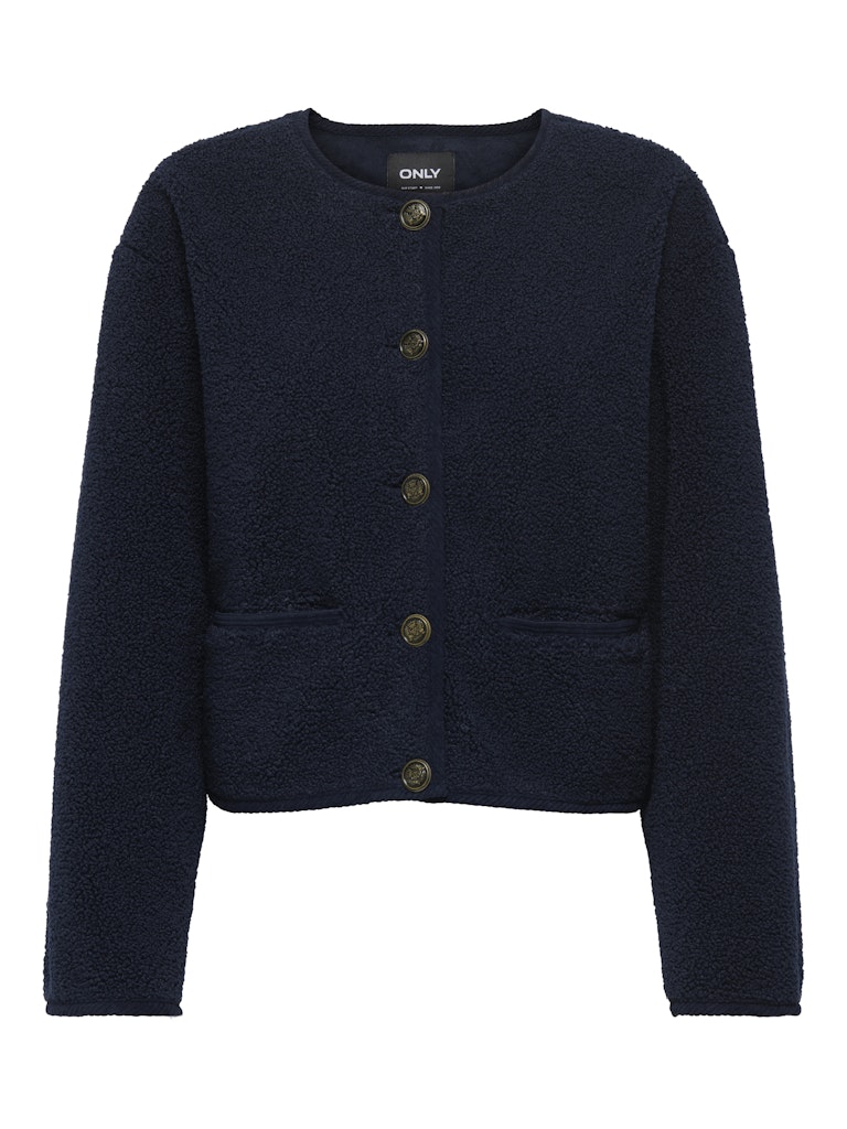 Onlcoco Short Teddy Jacket Cc Otw - Navy