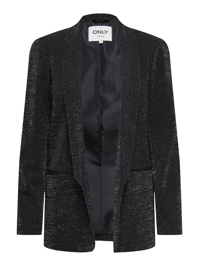Onlelly-alya Life L/s Glit Blazer - Zwart
