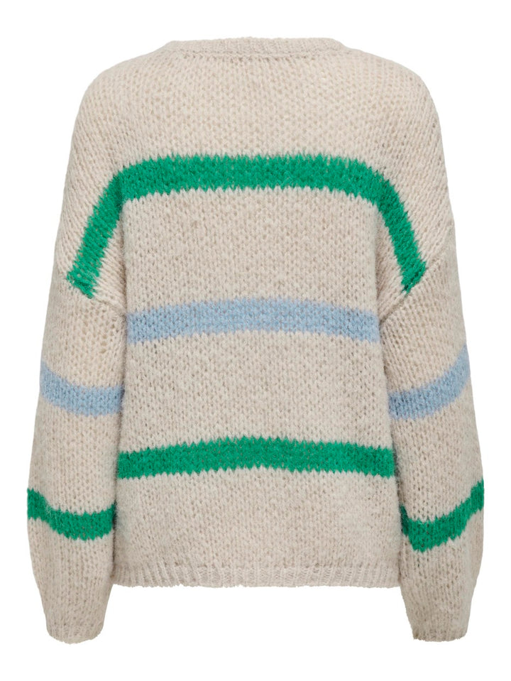 Onljackie Ls Pullover Nca Knt - Ecru Dessin