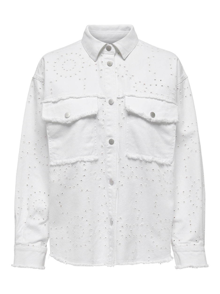 Onlelena Emb Jacket Otw - Wit