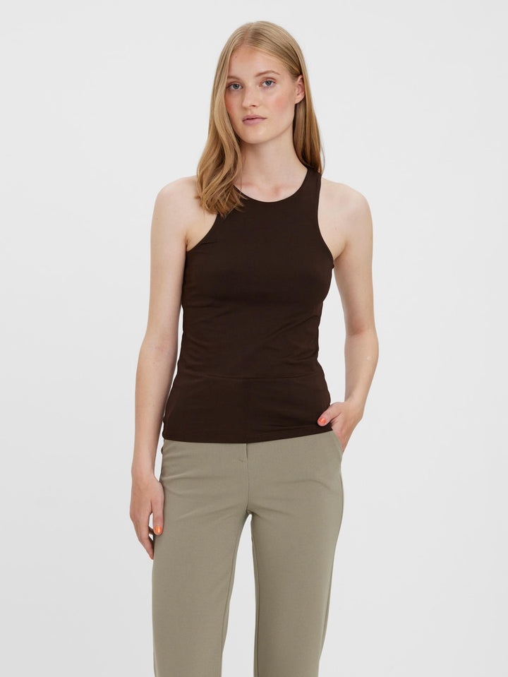 Vmbianca Sl Tank Top Noos - Bruin