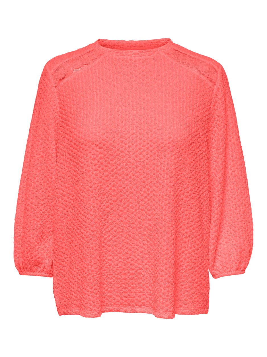 Onlgitta 2/4 Top Cs Jrs - Zalm/peach