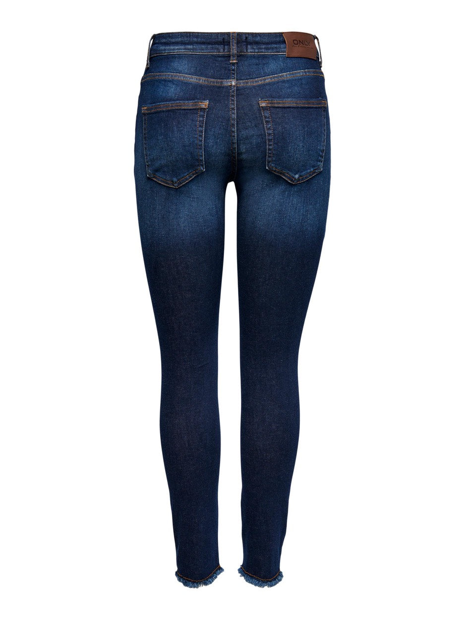 Onlblush Life Mid Sk Ank  Rw Rea837 - Blue Denim
