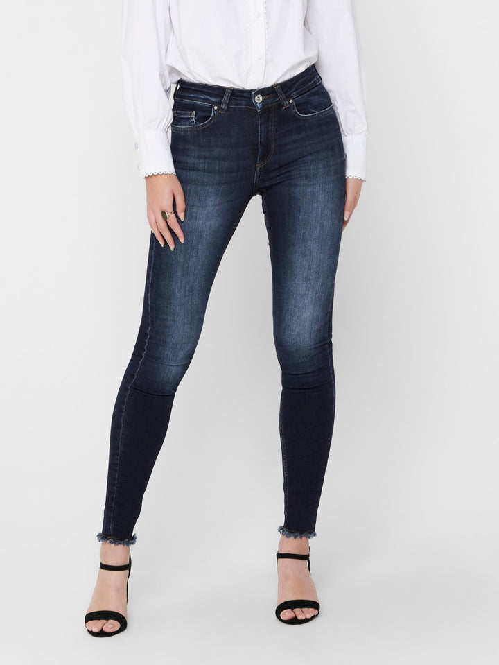 Onlblush Life Mid Sk Ank  Rw Rea837 - Blue Denim