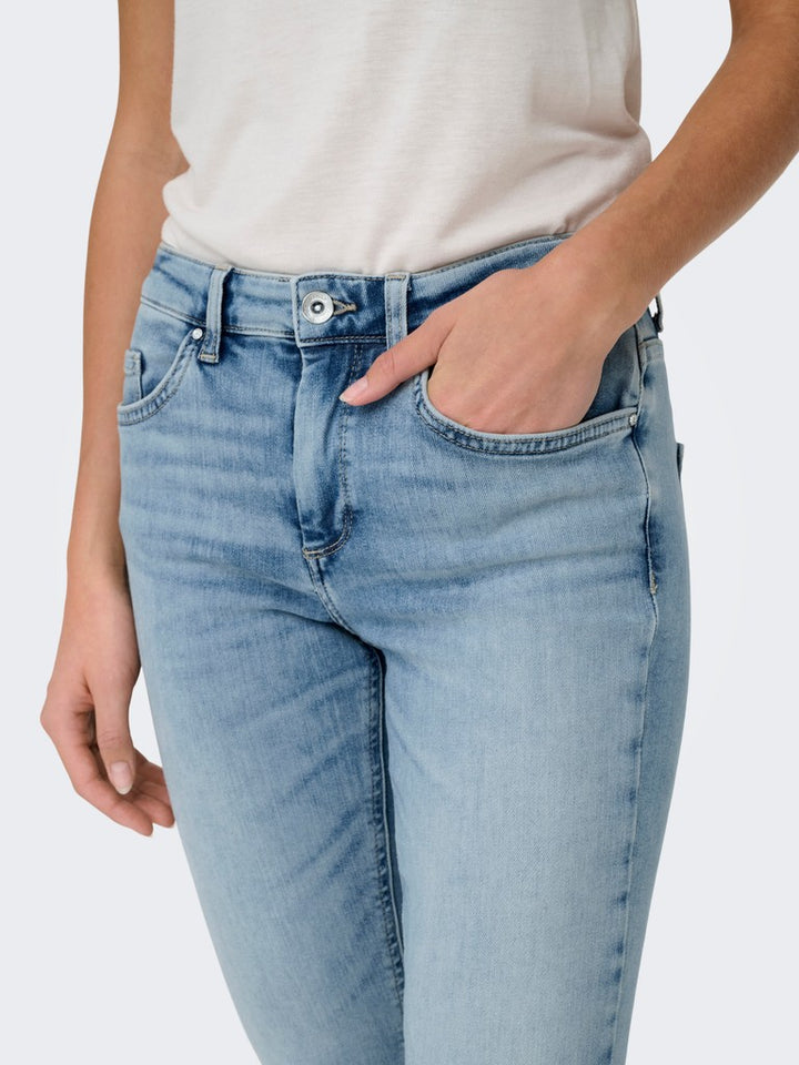 Onlblush Mid Skin Ank Rw Dnm Cro349 - Blue Denim