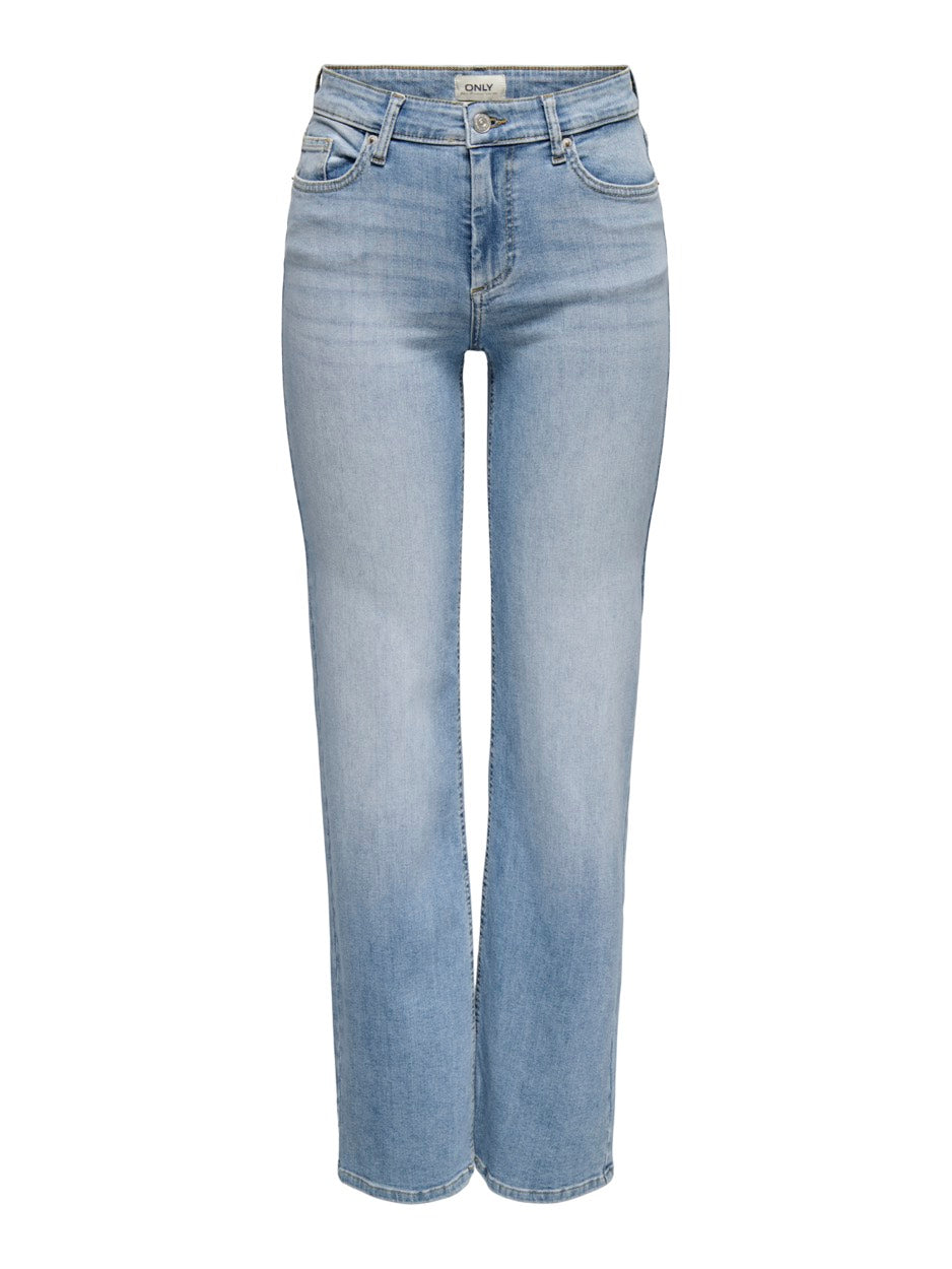 Onlblush Mid Straight Dnm Tai467 No - Blue Denim