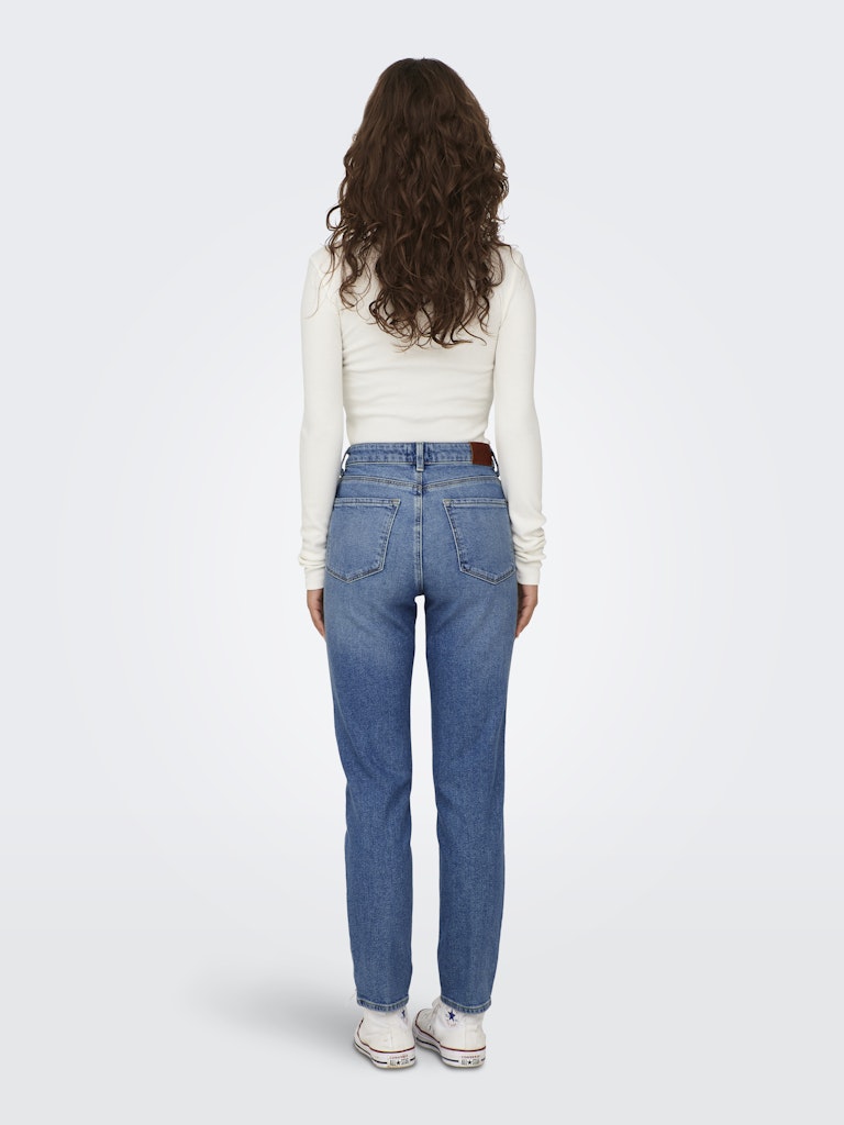 Onlemily Stretch Hw St Ak Dnm - Blue Denim