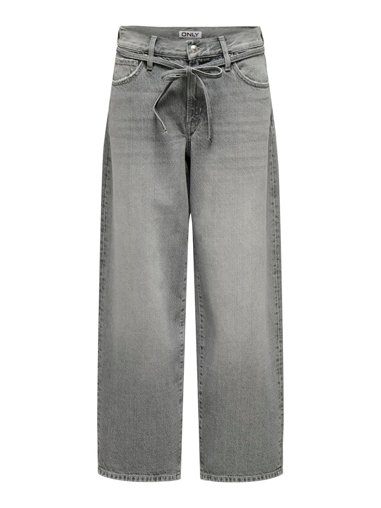 Onlgianna Mw Straight Dot757 - Grey Denim