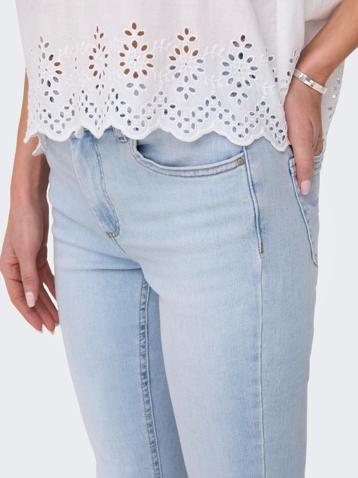 Onlblush Mid Skinny Dnm Tai006 - Lichtblauw