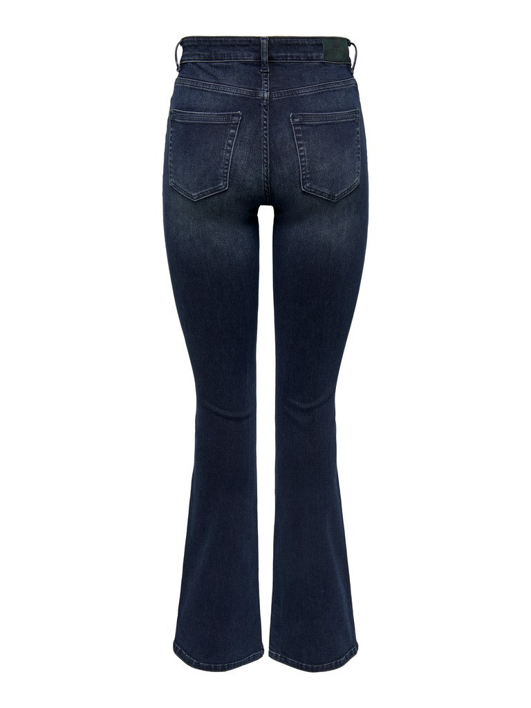 Onlblush Mid Flared Dnm Rea409 Noos - Blue Denim
