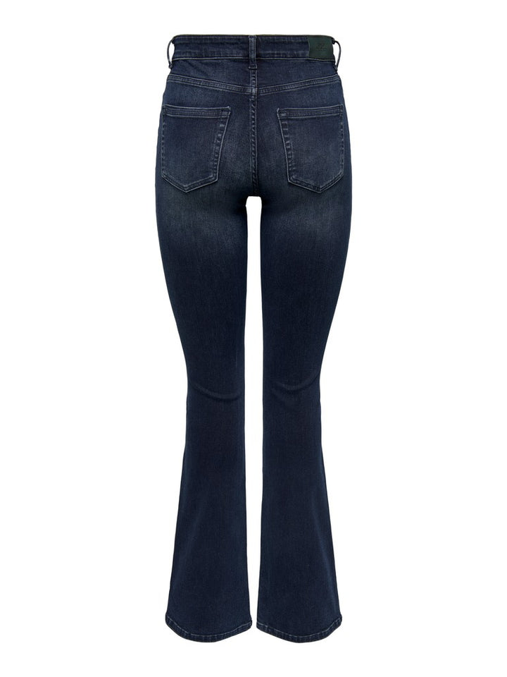 Onlblush Mid Flared Dnm Rea409 Noos - Blue Denim