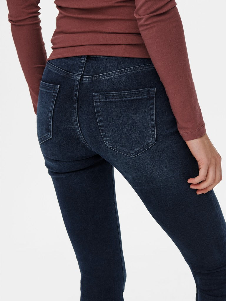 Onlblush Mid Flared Dnm Rea409 Noos - Blue Denim