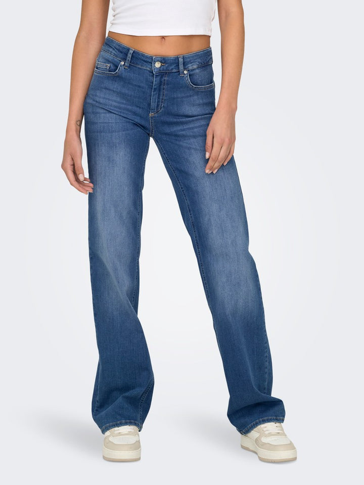 Onlblush Mid Straight Dnm Rea12187 - Blue Denim