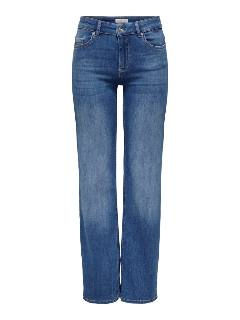 Onlblush Mid Straight Dnm Rea12187 - Blue Denim