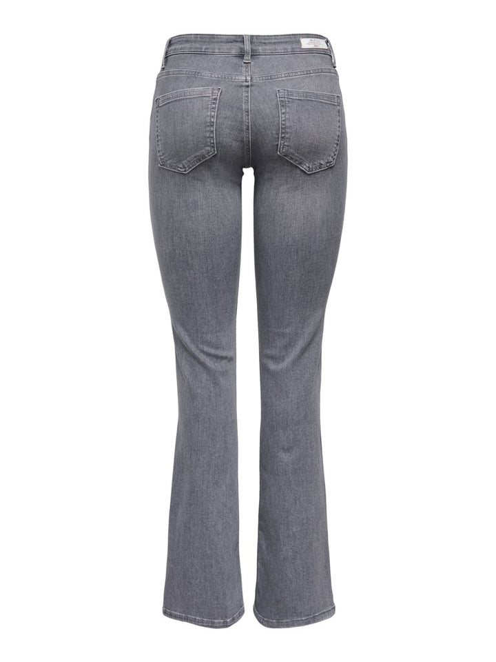 Onlblush Mid Flared Tai0918 Noos - Grey Denim