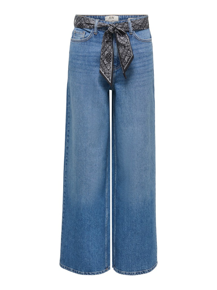 Jdyvera Hw X-wid Scarf Jeans Mb Dnm - Blue Denim
