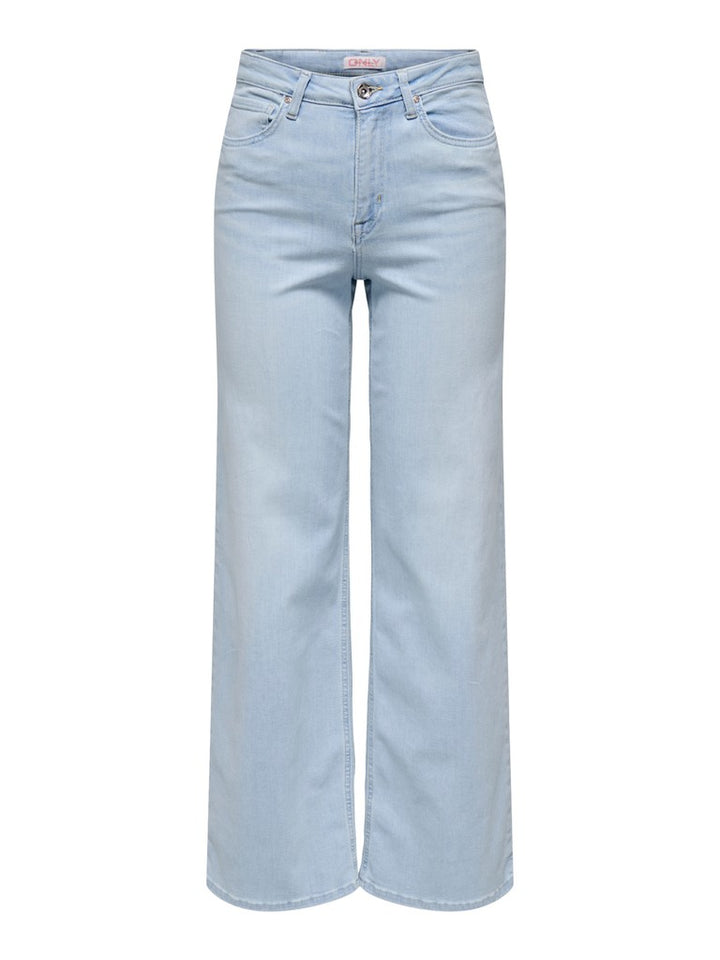 Onlmadison Blush Hw Wide Dnm Cro495 - Blue Denim