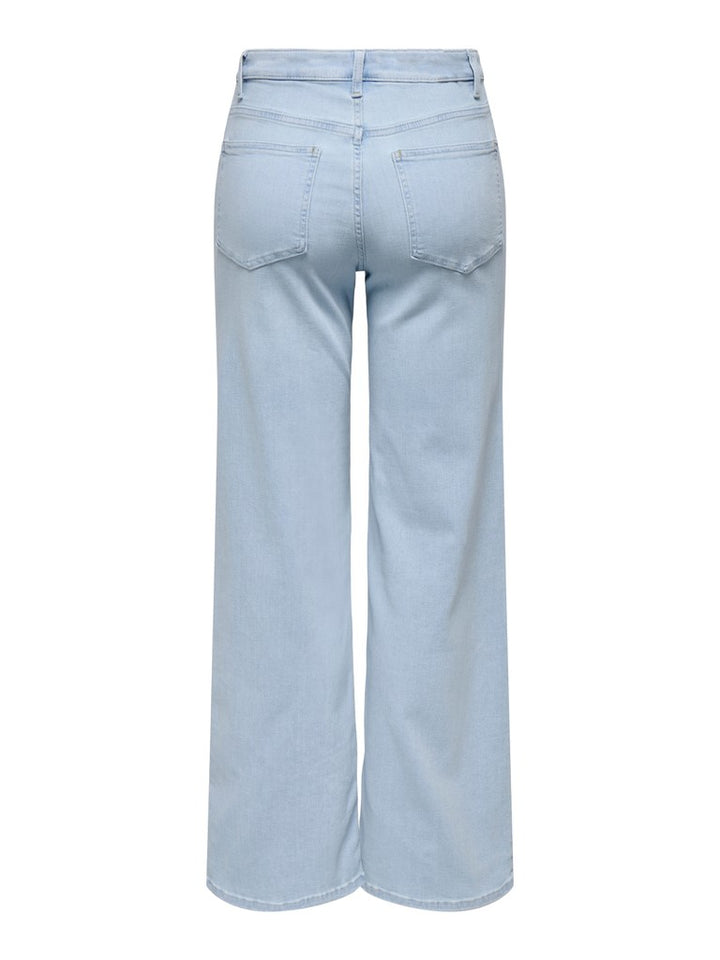 Onlmadison Blush Hw Wide Dnm Cro495 - Blue Denim