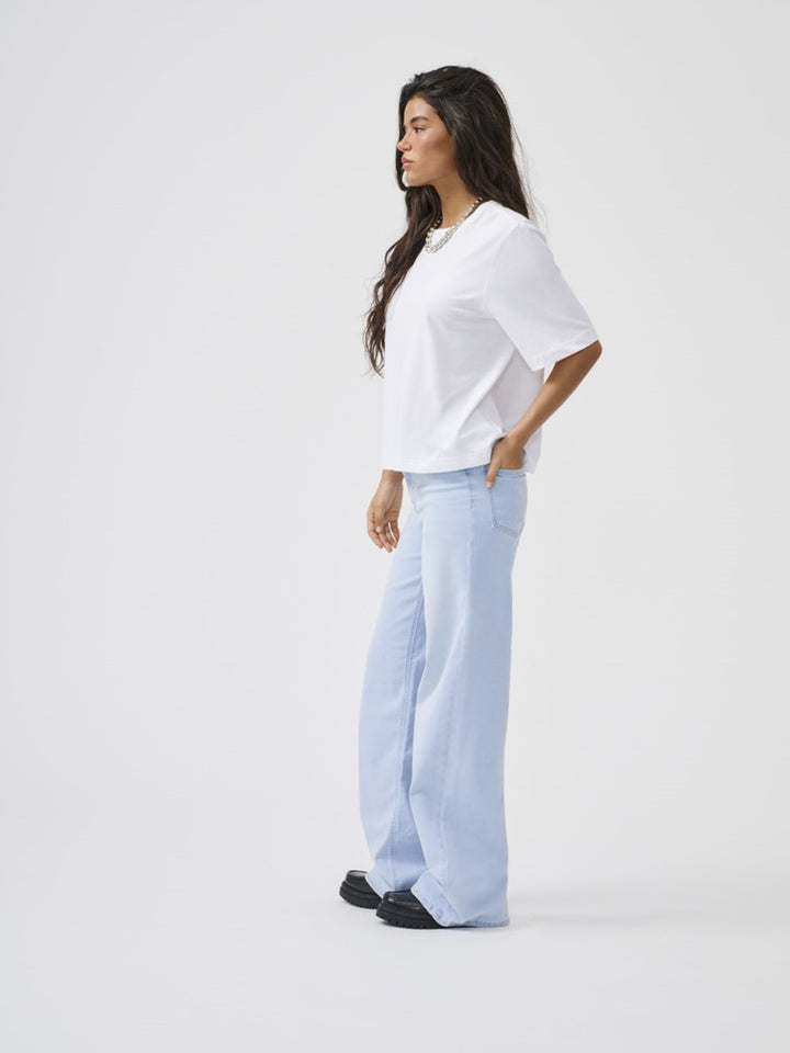 Onlmadison Blush Hw Wide Dnm Cro495 - Blue Denim