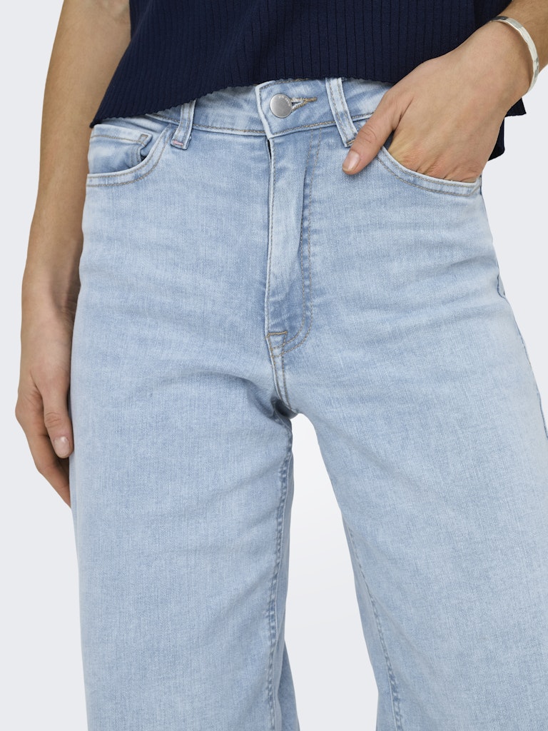 Jdyfelina-fina Hw Wide Jns Lbd Dnm Noos - Blue Denim