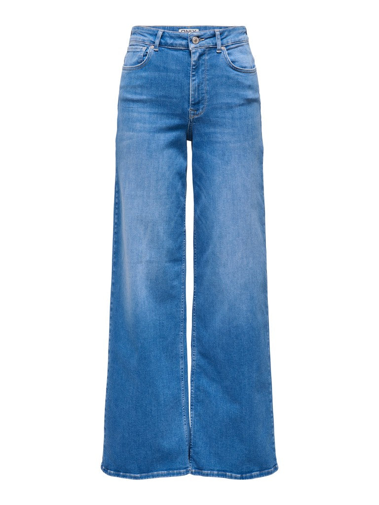 Onlmadison Blush Hw Wide Dnm Rea260 Noos - Blue Denim
