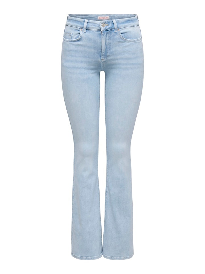 Onlblush Mid Flared Dnm Cro495 Noos - Blue Denim