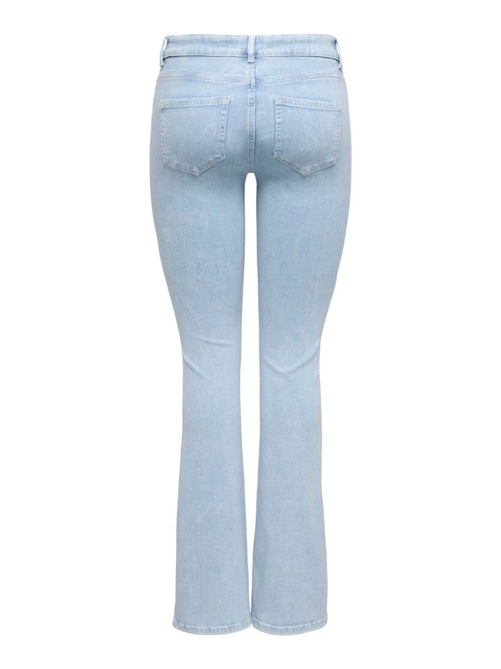 Onlblush Mid Flared Dnm Cro495 Noos - Blue Denim