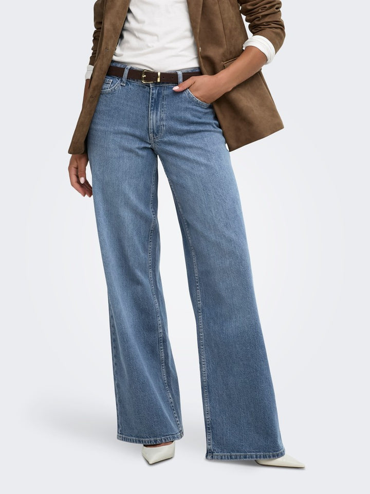 Jdyruby Mw Wide Mbg001 105 Dnm Noos - Blue Denim
