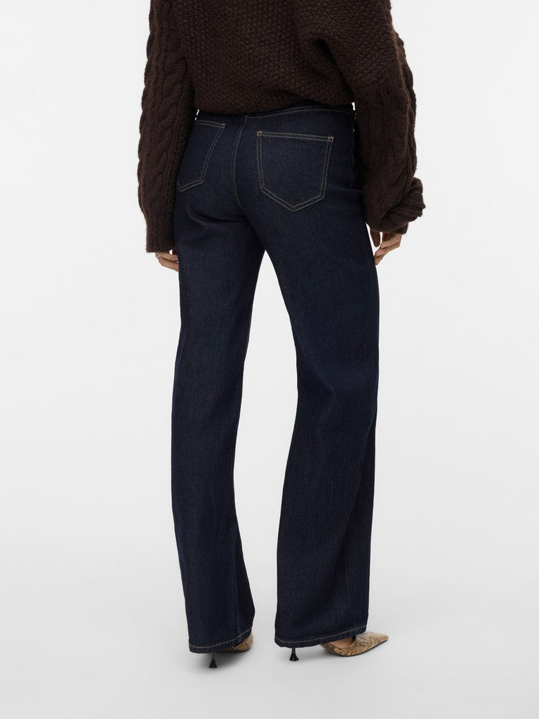 Vmtessa Hr Wide Jeans Ra369 Ga Noos - Blue Denim
