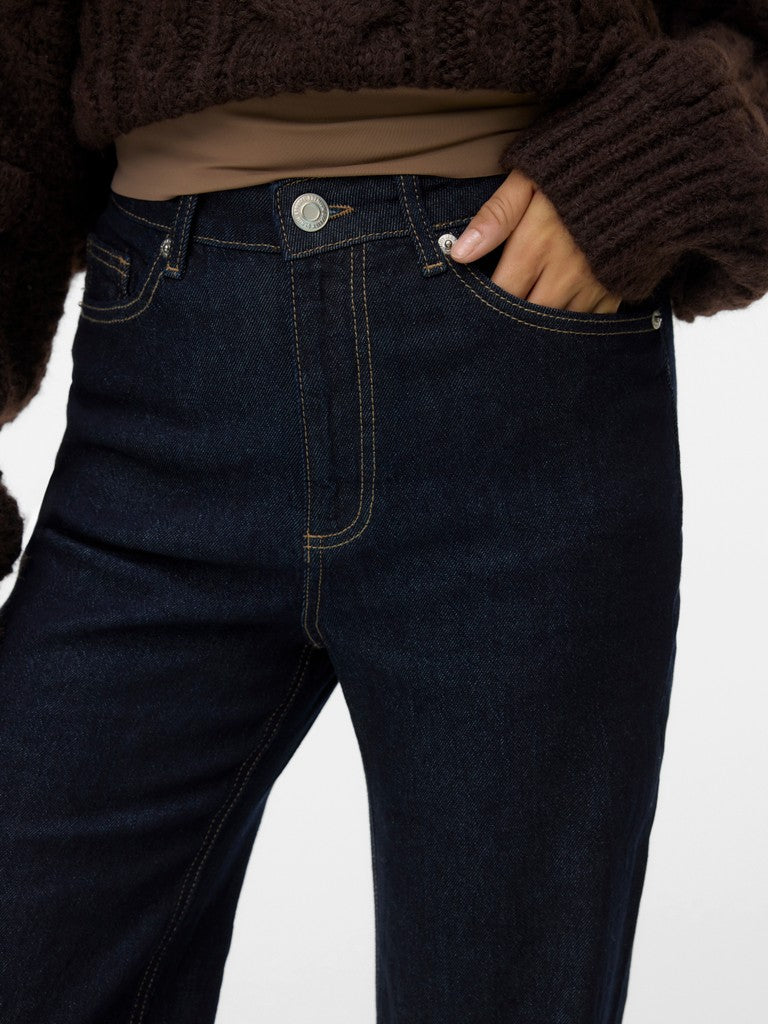 Vmtessa Hr Wide Jeans Ra369 Ga Noos - Blue Denim