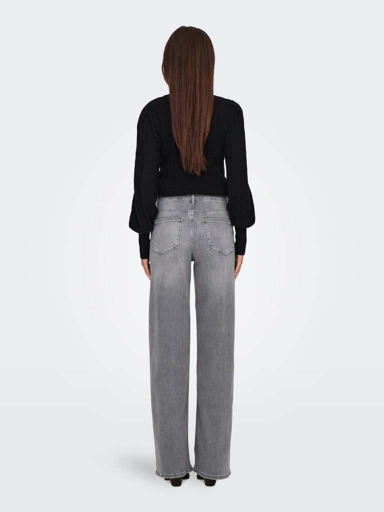 Onlmadison Blush Hw Dnm Rea0938 - Grey Denim