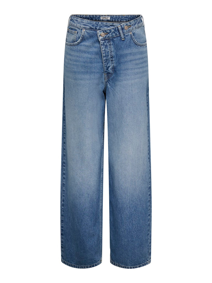 Onlanber Kw Asym Oversiz Baggy Dnm Tai - Blue Denim