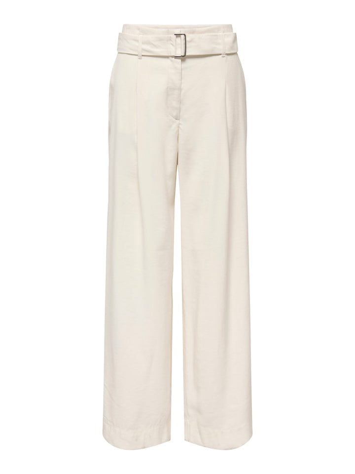 Onltila Life Hw Belt Wide Pant Tlr - Ecru
