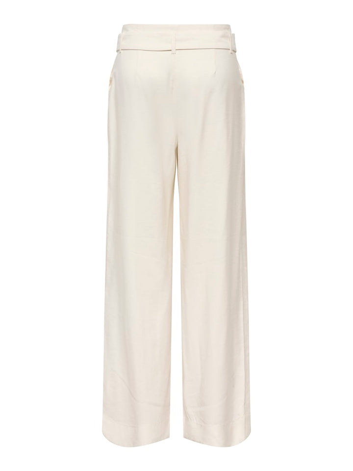 Onltila Life Hw Belt Wide Pant Tlr - Ecru