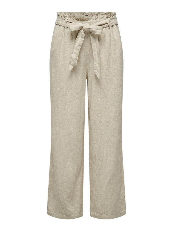 Jdysay Linen Belt Pant Wvn - Zand