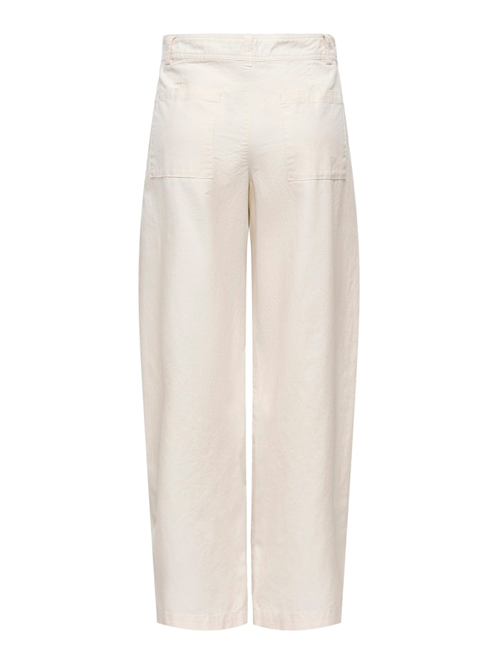 Jdyselma Hw Barrel Pants - Beige