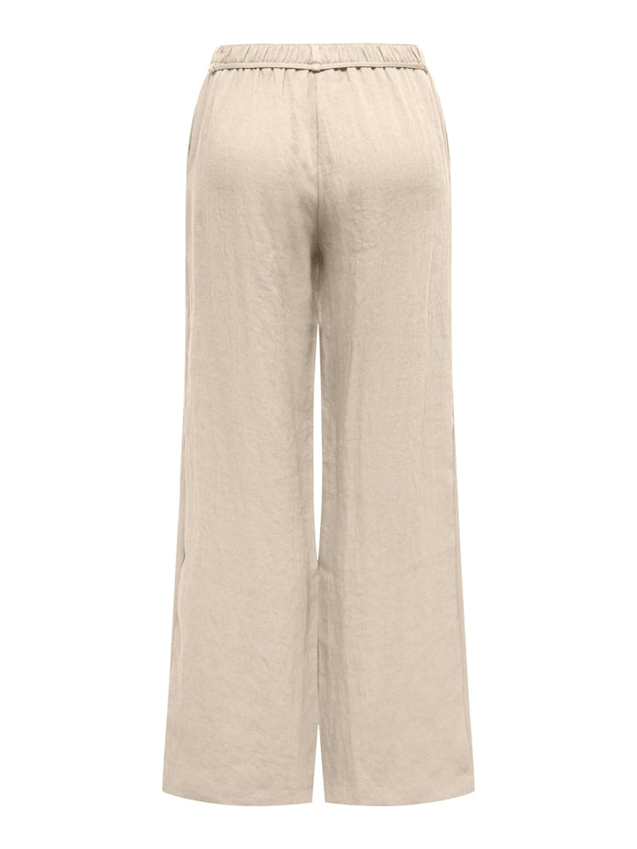 Jdyfinn Mw Belt Wide Pant Wvn - Beige