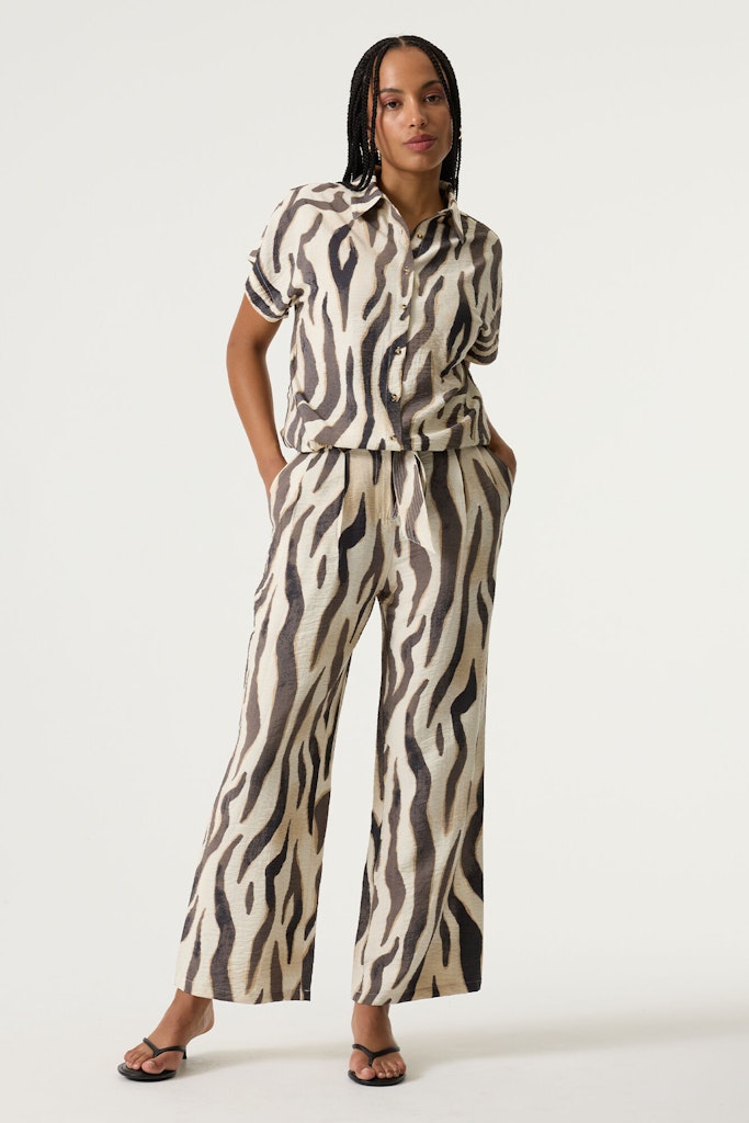 Garcia - Lange broeken - 4109.08.0028 - Ecru Dessin