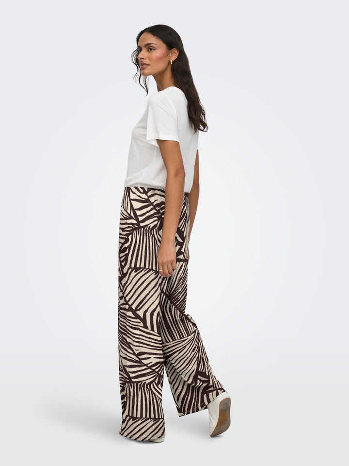 Jdydebbie New Loose Pant Jrs Dia - Ecru Dessin