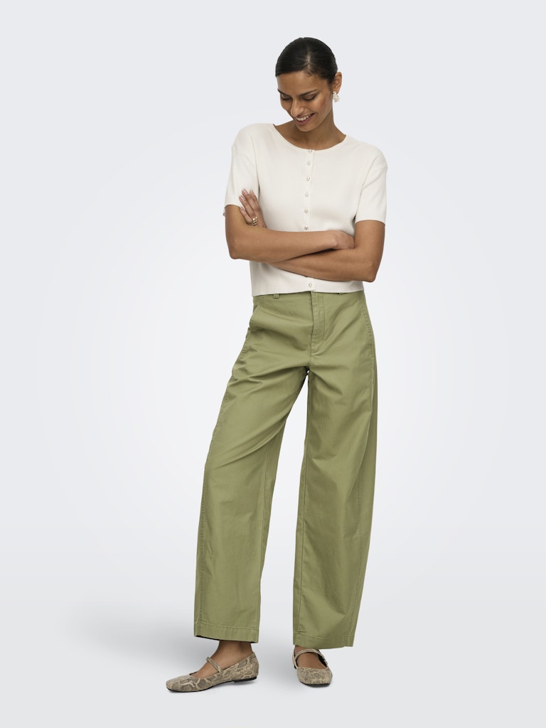 Jdyselma Hw Barrel Pants - Army