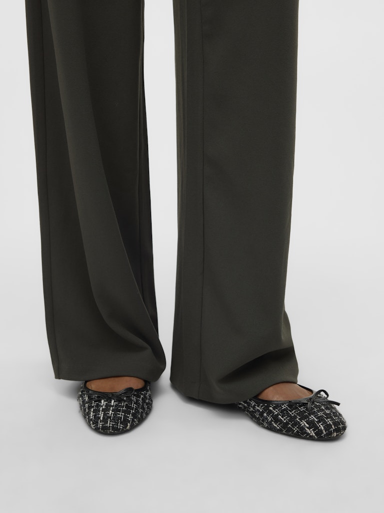 Vmberlin Zamira Mw Wide Pant Noos - Donkergroen