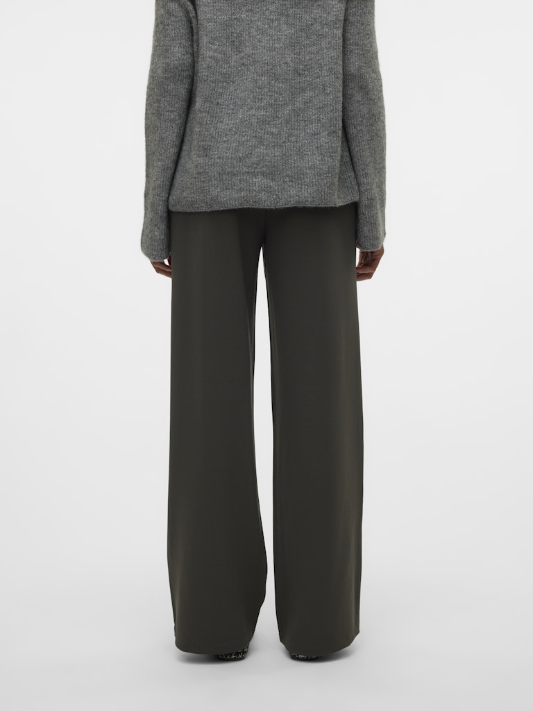 Vmberlin Zamira Mw Wide Pant Noos - Donkergroen