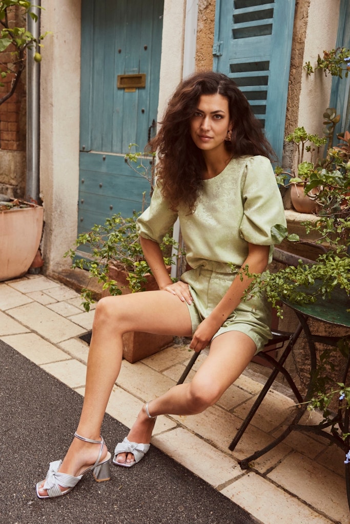 Short Raisa - Groen Dessin