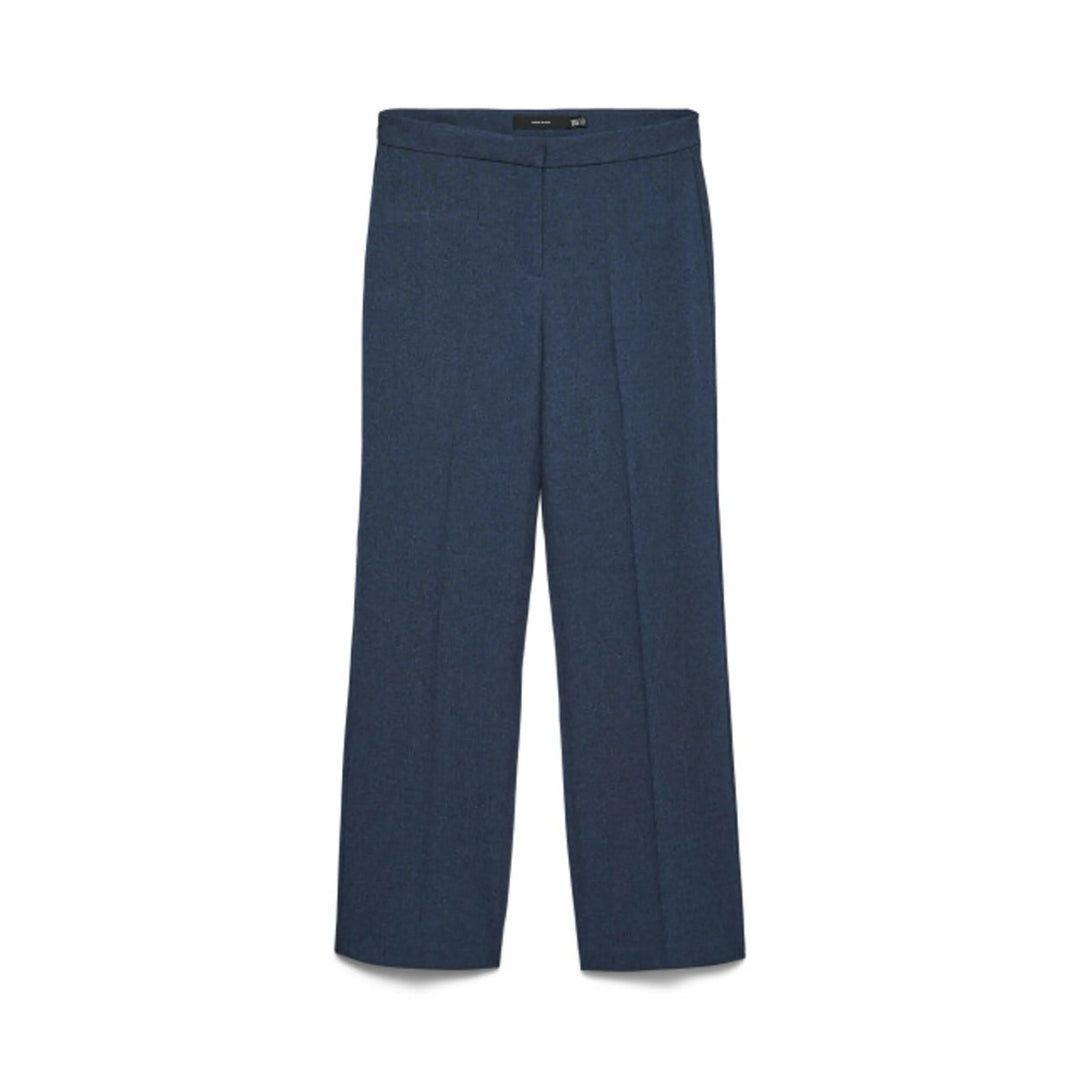 Vmfalke Mw Straight Pant Boo - Blue Denim