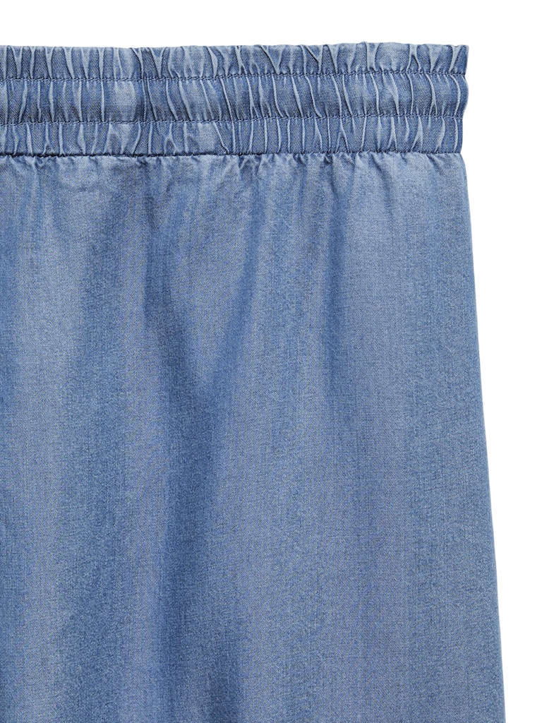 Vmbree Hw Long Loose Tencel Pants Ga - Blue Denim