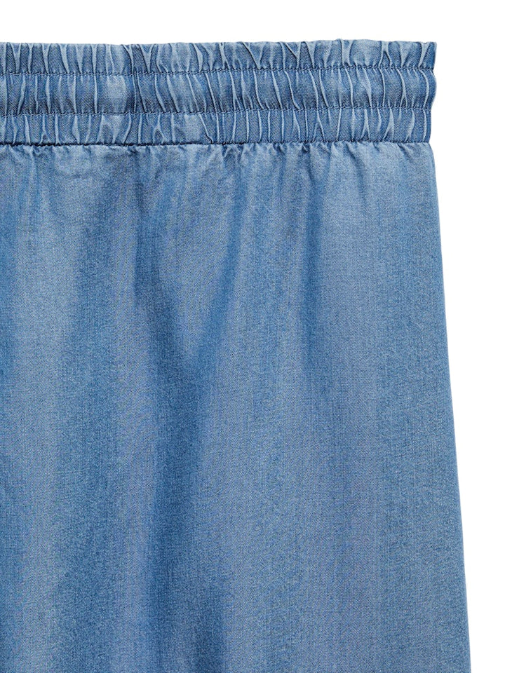 Vmbree Hw Long Loose Tencel Pants Ga - Blue Denim