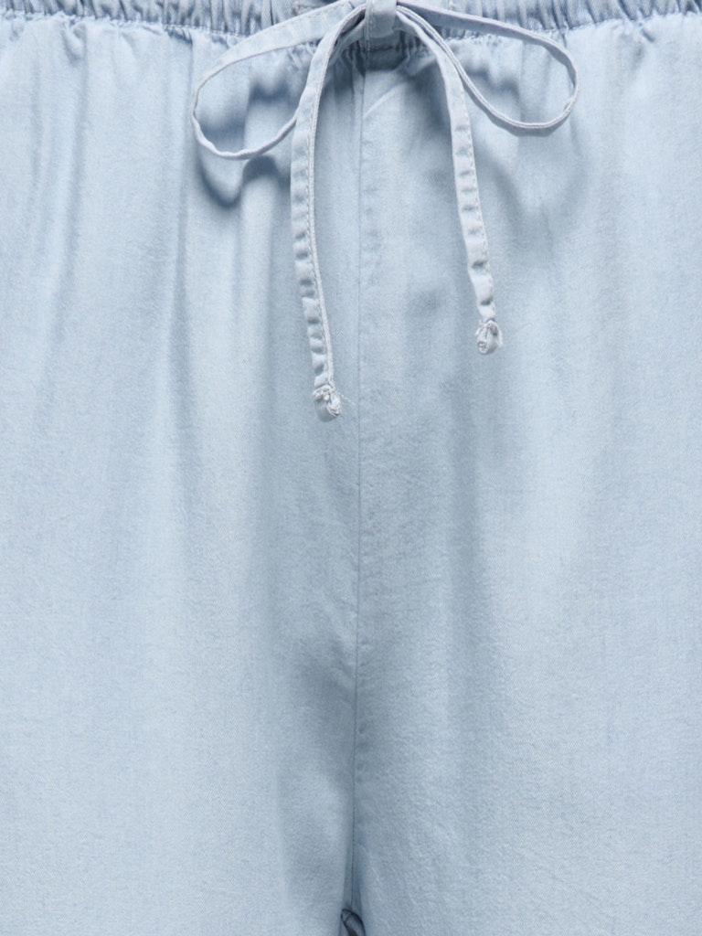 Onlcharis Life Pull Up Tie Pants Wvn Cc - Blue Denim